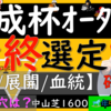 京王杯オータムハンデ最終選定