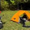 ポカポカ陽気はエイプ50でミニマムキャンプ！猿倉山森林公園キャンプ場（富山県）＃240