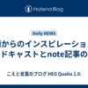 音源からのインスピレーション：ポッドキャストとnote記事の関係