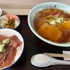 醤油ラーメンとマグロ丼