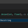 VSCodeの拡張機能でPython docstringを生成する