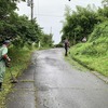 今朝は丸山城跡 参道の草刈り！