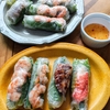 目先の変わったお昼ご飯。生春巻き　簡単