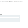  Lab: JWT authentication bypass via algorithm confusion をやってみた