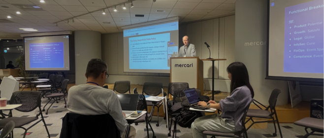 政策企画チームでメルカリの米国渉外担当部門責任者であるティム・キャリーとのオープンドアを実施