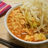 もりもりもやしの辛ラーメンの作り方/レシピ