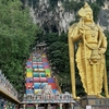 【家族で語学留学　in　マレーシア】バツー洞窟はヒンドゥー教の聖地と猿で有名。Batu cave is one of the famous tourist spots and monkeys spots. 