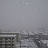 福島市街地初冠雪他
