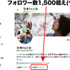 Twitterのフォロワー数1,500を超えましたが…。