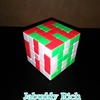 ルービックキューブで模様を作りました！　Rubik's Cube art design