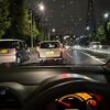 昨夜はアルトで夜のドライブへ　津久井湖三井大橋