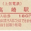 上信電鉄　　硬券入場券　３・硬券乗車券　４