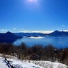 【洞爺湖】展望台から冬の洞爺湖・湖越しに羊蹄山　休日ドライブ2時間コース！