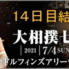 「大相撲七月場所」14日目の結果です。千秋楽は白鵬vs.照ノ富士が全勝で激突！予想は低調。
