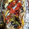 鰯のハリッサホイル焼きとスペインのCAVA