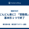 【どんどん楽に】「受動態」は基本形１つで終了