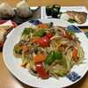 レンチン豆腐団子の野菜あんかけ☆福豆ご飯