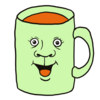 ドリンクの入ったマグカップ のイラスト