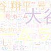 　Twitterキーワード[#大谷翔平]　04/16_12:02から60分のつぶやき雲