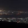 高ボッチ高原から見る諏訪湖周辺の夜景