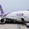 タイ航空 A380 二階席エコノミー バンコク→関空 搭乗記 