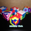 ルービックキューブで模様を作りました！　Rubik's Cube art design