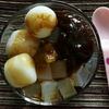 今日のおやつ♪ 業務スーパーの「白玉」と「あんみつ」をコラボしてみた！
