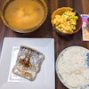 【昼食】太刀魚、スナップエンドウサラダ