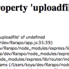 nodeのファイルのアップロードでreq.files.hogeがundefinedになる