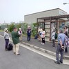 森ヶ崎水再生センター屋上営巣地コアジサシ観察会を行いました。
