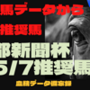 京都新聞杯予想＋5/7(土)種牡馬データから導く推奨馬