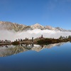 【唐松岳】雲上に白馬の峰、輝く