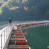 奥多摩の橋とダムと工場《#1》　― 「#奥多摩湖」にある「#麦山浮橋」 ―