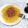 ねこパスタ　レシピ　かつお節のパスタ