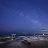 🌌神磯の鳥居と天の川😊 深夜４時～空が明るくなるまでの写真です❗