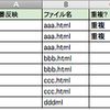 【エクセル、スプレッドシート】ファイル名が重複しているものに対して「重複！」と出す方法