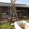 雨樋を直す　三又　Fixing the rain gutter