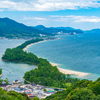 天橋立風景・昼と夜