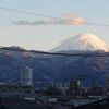 夕方の富士山