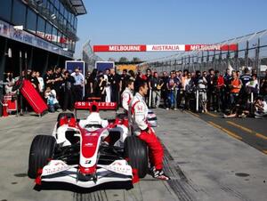 2007年F1開幕直前　SUPER AGURI F1 TEAMが新型マシン発表