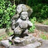 宮内の田の神、鹿児島神宮の御神田を見守る／鹿児島県霧島市隼人町内