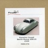 今プラモデルの1/24 Porsche Coupe Berlin-Rome 60K10 1939 -ポルシェ クーペ 60K10 1939年 ベルリンローマ速度記録車- ガレージキットにいい感じでとんでもないことが起こっている？