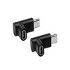 USB Type C 変換 90° L字 USB3.1 タイプc 変換アダプタ オス メス USB c コネクター 延長アダプタ 2個セット