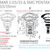 (80)SMC PENTAX 1:3.5/15とSMC TAKUMAR 1:3.5/15の特許について