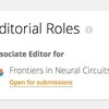 Frontiers in Neural Circuitsの常任Associate Editorに就任