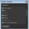 【Unity】よく作る名前のフォルダを一括で作成できる「Folder Creator」紹介