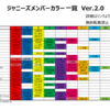 ジャニーズメンバーカラー一覧