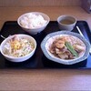 八宝菜と野菜サラダ