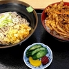 冷し蕎麦とかき揚げ丼・天ぷらそば