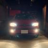 VW UP! ヘッドライトバルブを4300kに変更。